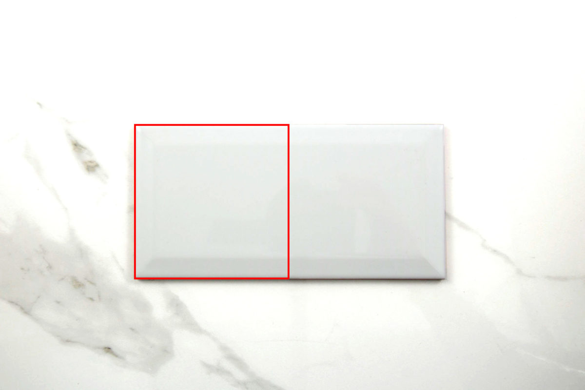 Azulejo Biselado Blanco Brillo 10x20 | Trestile