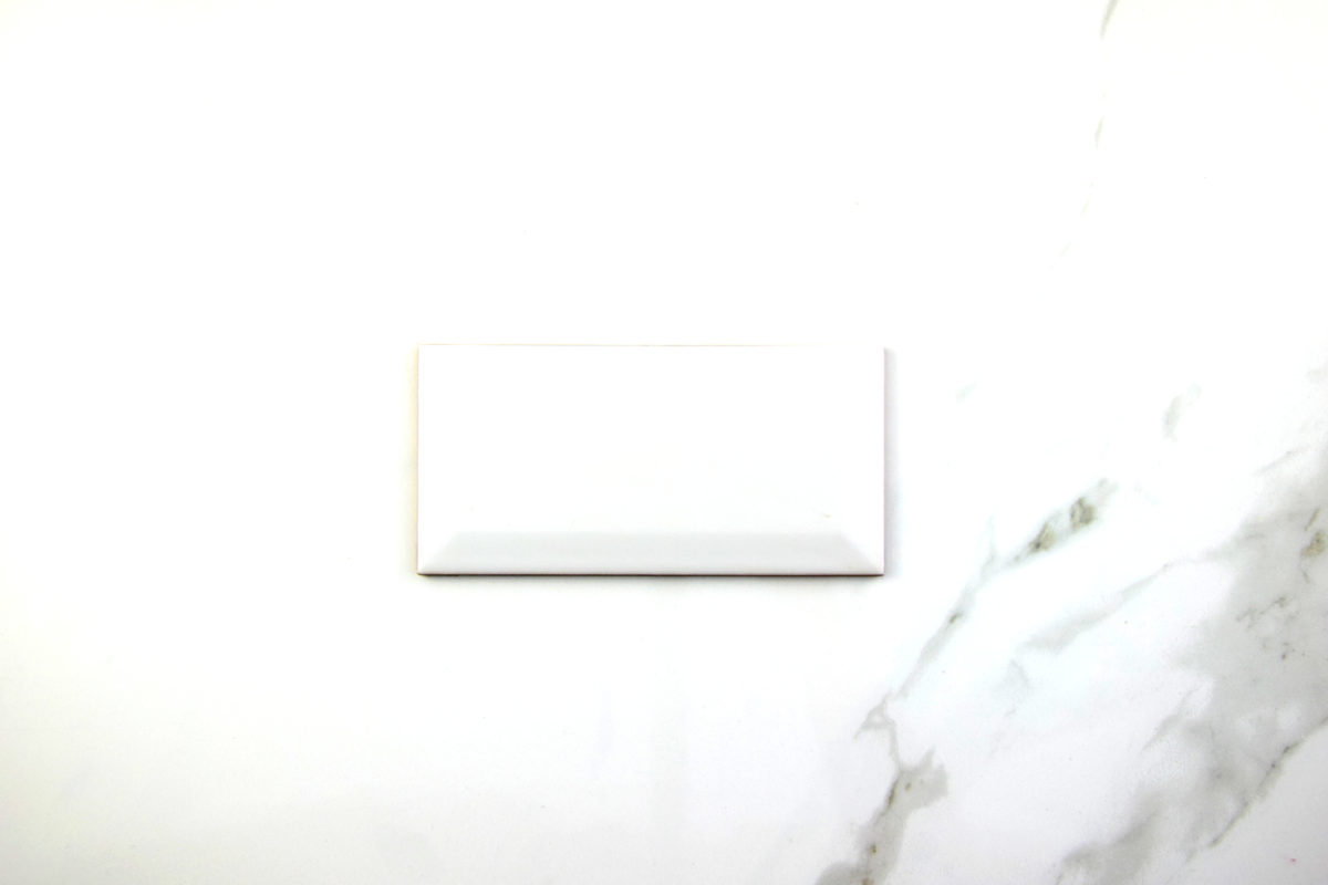 Azulejo Biselado Blanco Mate 7,5x15 | Trestile