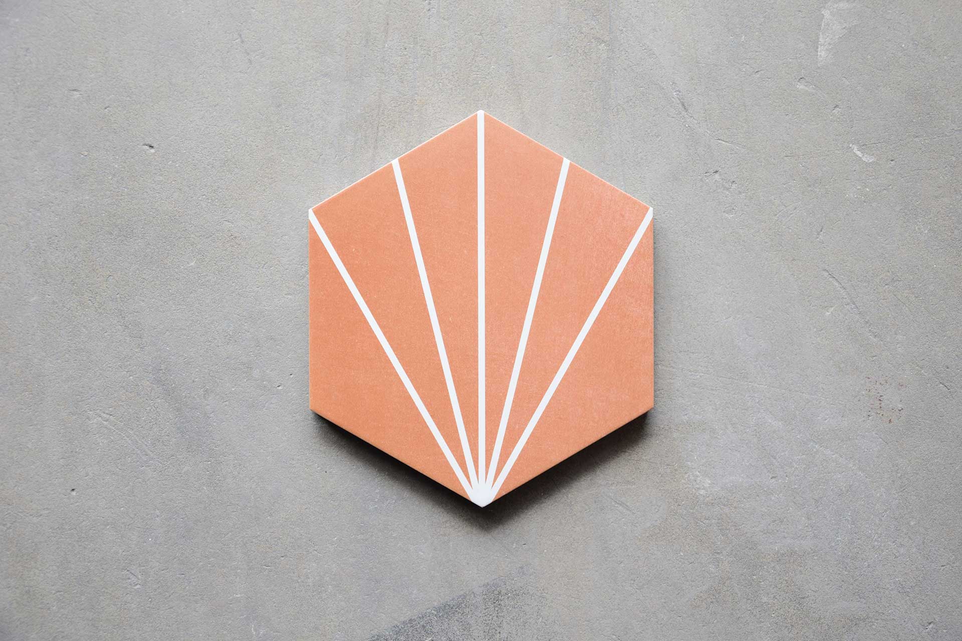 Porcelanico Hexagonal Origami Terracota